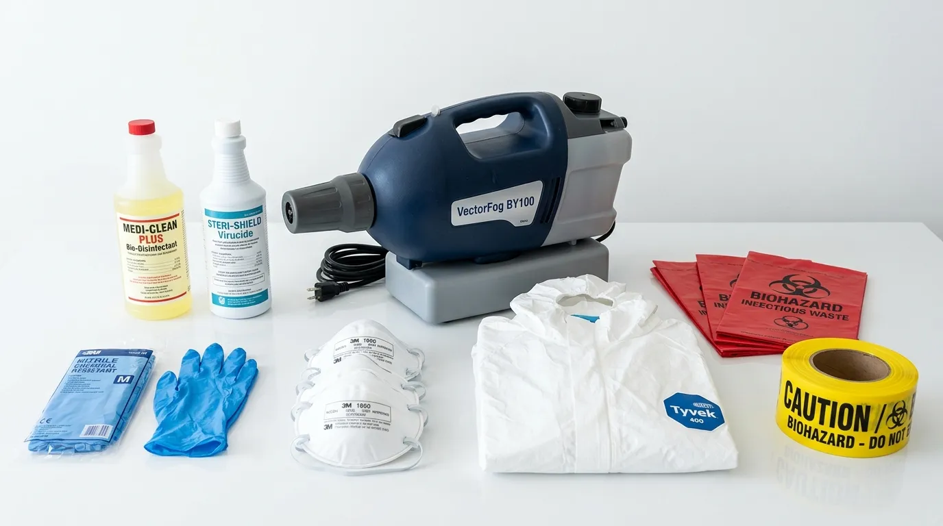 Professional biohazard remediation crew working in Glenwood